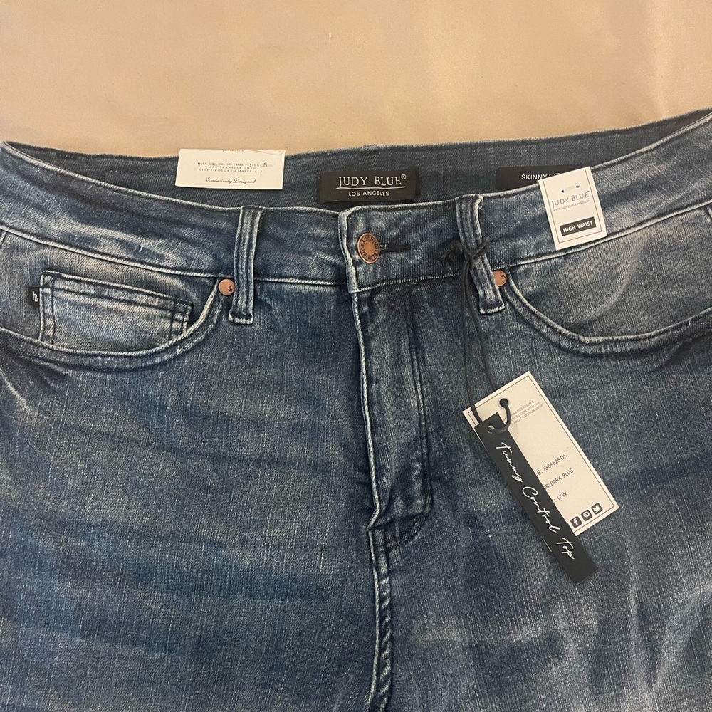 Judy Blue Women's Distressed Denim Skinny Jeans